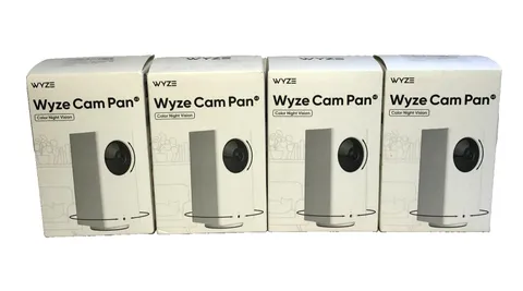 Lot of 4 Wyze Cam Pan V2 1080P Full HD Color Night Vision Security Cameras