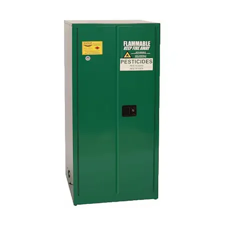 Eagle Pest62x Hazardous Material Storage Cabinet, 60 Gal, 2 Shelves, Steel, 34
