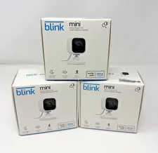 Set of 3 - Blink Mini Indoor Plug-in Smart Surveillance Camera | Model BCM00300U