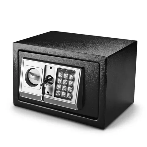 Digital Safe Box with Keypad - Small Cash Safe for Home, Office, Hotel - 12"x8"x