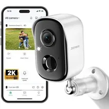 Security Cameras Wireless Outdoor, 2K Cameras for Home Security with Color Ni...