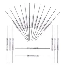 20Pcs Reed Switch 2 x 14mm Normally Open (N/O) Magnetic Induction Switch for ...