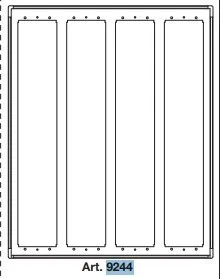 Vimar 9244 Frame with protection 16 modules 4m x 4m light grey
