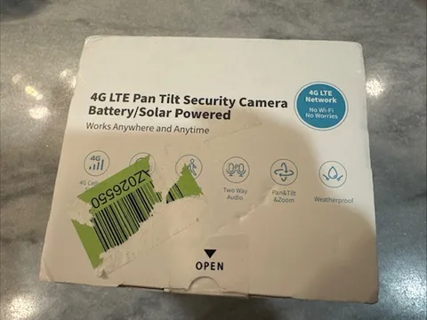 4G LTE Pan Tilt Waterproof Security Camera Battery/Solar Powered