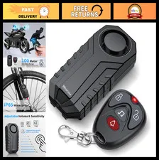 Loud 113dB Anti-Theft Vibration Sensor Alarm for Electric Bike, Motorcycle, Trai