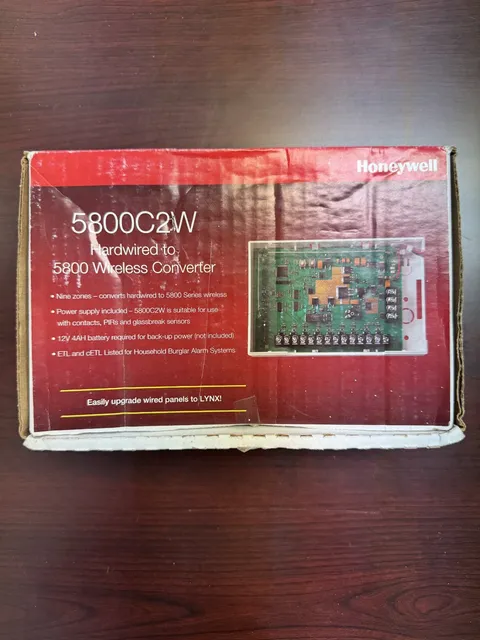 Honeywell 5800C2W Hardwired to 5800 Wireless Converter