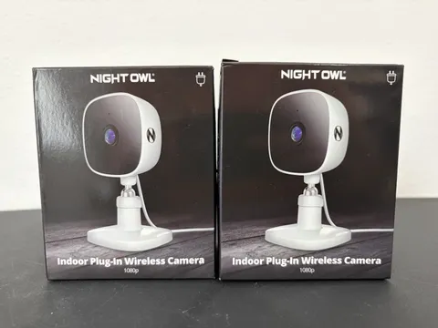Indoor Plug-In Wireless 1080P Deterrence Cameras with 2-Way Audio (2-Pack)