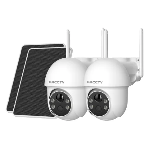 Solar Camera 4MP Wireless Outdoor Solar Battery Security Camera WiFi Smart Home