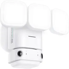 winees Floodlight Camera, Wired 2K HD Dual-Lens Outdoor Security Camera, 180 Deg