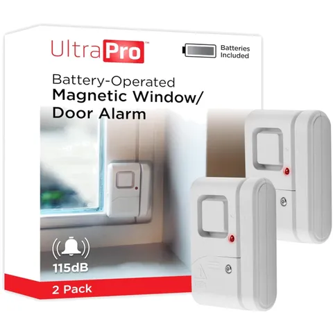 Instant Alert Window and Door Security Alarms - 2-Pack for Home Protection