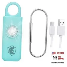 Personal Safety Alarm Rechargeable () Aqua