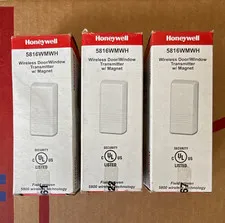 Honeywell 5816WMWH Wireless Door/Window Sensor Transmitter w/ Magnet, White (19)