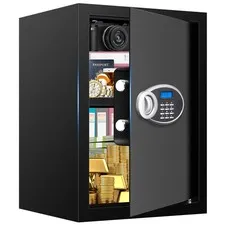 2.5 Cu ft Large Home Safe Box Fireproof Waterproof, Digital Security Safe with P