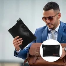 1PC Document Bag Flame Retardant Oxford Cloth Fireproof Bag Travel