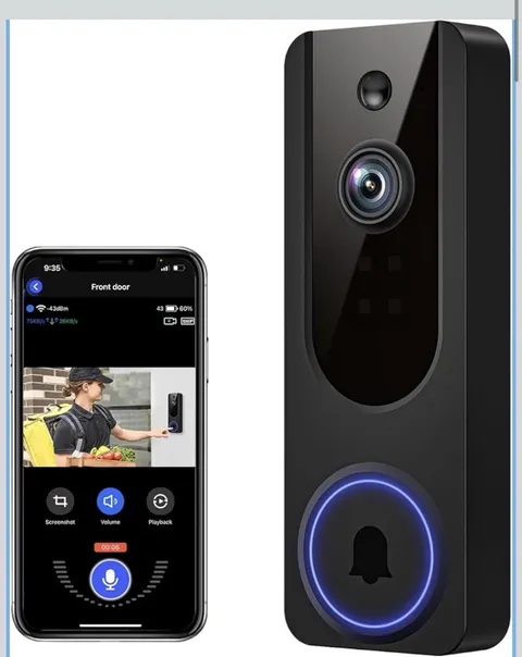 VanaOrbi 1080p WiFi Video Doorbell Camera Wireless, Battery Powered, AI...