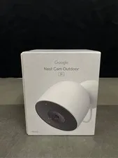 Google Nest Cam Outdoor 2nd Gen - Wired Security Camera with 2K Video, Works wit