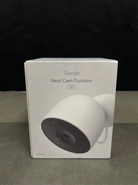 Google Nest Cam Outdoor 2nd Gen - Wired Security Camera with 2K Video, Works wit