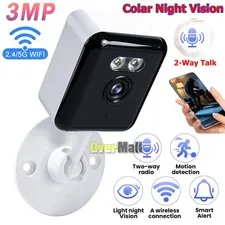2K Indoor/Outdoor 2-Way Audio Smart 5G WIFI Security Camera Color Night Vision