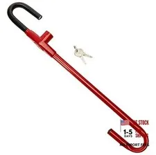 Winner International The Club CL303 Pedal to Steering Wheel Lock, Red, 5.25
