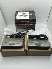 (2) Radio Shack FM 3 Channel Wireless Intercom System Advance #43-3105
