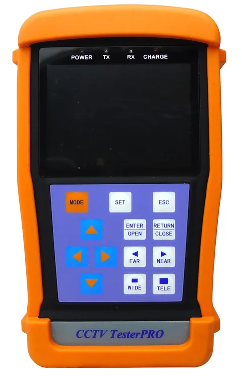 Portable CCTV Camera Tester with 3.5″ Monitor OSD menu Network Cable Tester.