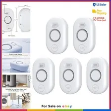 Water Leak Detectors 5 Pack 100dB Flood Alarm for Basement Pipe Drain Sink