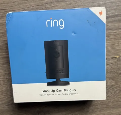 Ring Stick Up Cam Indoor Outdoor 1080p Wi-Fi Plug-In Security Camera
