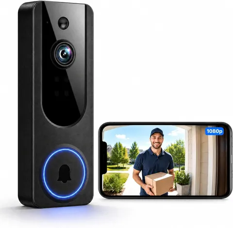 Wireless Dome Surveillance Camera, 1080P HD Security Camera | AI Human Detection