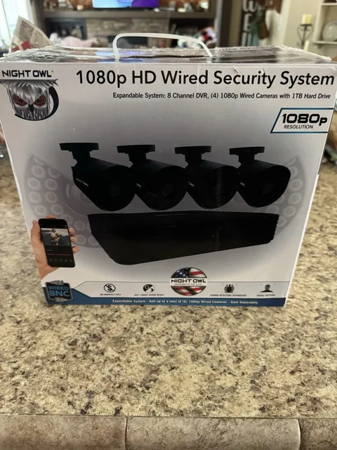 Night Owl 1080p Wired Security System 8-Channel DVR 4 Cameras 1TB HDD