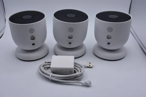 Google Nest Cam Battery 3-Pack Indoor Outdoor Security Cameras and Accessories