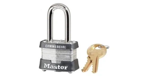 Master Lock Laminated Padlock 1-9/16" W Body 1-1/2" H 9/32" D Shackle