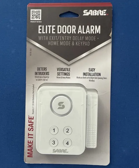 SABRE Elite Door Alarm Wireless Keypad 120 dB Exit/Entry Delay Home Mode