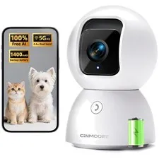 Indoor Camera with Backup Battery & Night Vision