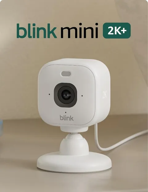 Blink Mini Indoor Plug-In HD Smart Security Camera - Pack Of 2 -FAST SHIPPING