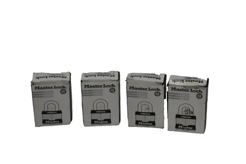 Master Lock Commercial Padlock 1KAW1RSV Key 1C270 Laminated Steel Lot of 4