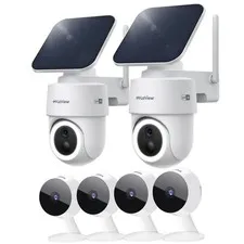 LaView Indoor Security Camera & 360° Pan&Tilt Solar Outdoor Wireless,...