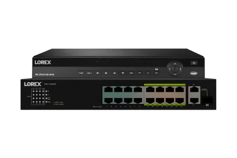 Lorex 4K (32 Camera Capable) Elite Series 6TB NVR with 16 Channel PoE Switch