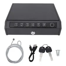 Portable Safe Box Triple Access Compact Emergency Storage