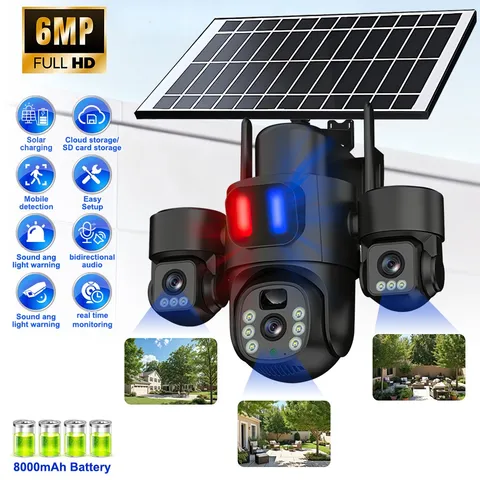 Solar Security Camera Wireless PIR Tracking WiFi Night Vision Surveillance LOT