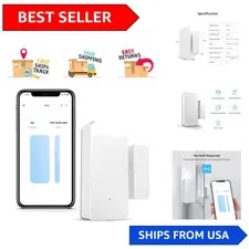 DW2 Wi-Fi Wireless Door Window Sensor - Smart Security Alerts, No Gateway Needed