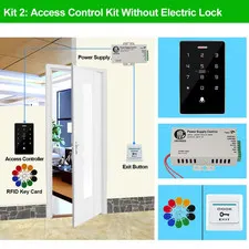Outdoor Access Control System Kit Set Waterproof RFID Keypad 125Khz 13.56Mhz NFC