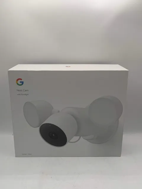 Google Nest Cam with Floodlight Outdoor Security Camera - White