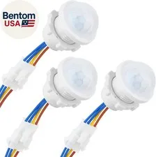 3-Pack Motion Sensor Light Switch, PIR Infrared Sensor, 30S Time Delay, Smart De