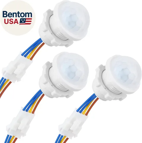 3-Pack Motion Sensor Light Switch, PIR Infrared Sensor, 30S Time Delay, Smart De