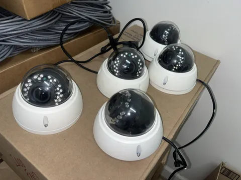 5 X GW Security GW5058IP 5MP IP PoE 4X Optical Zoom 2.8-12mm Len Dome - UNTESTED