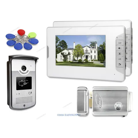 7" Video Security Door Phone with Mute Mode for Home Security for House/ Flat