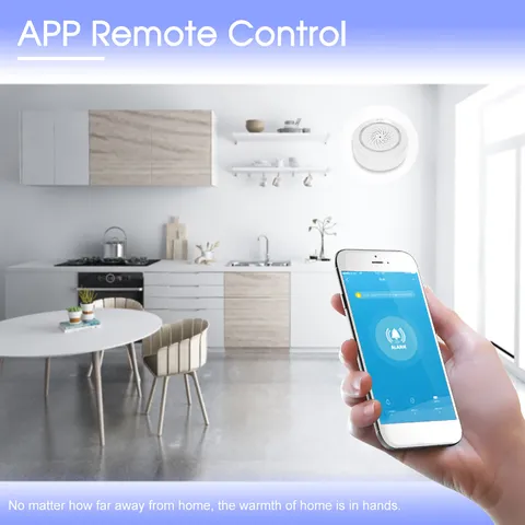 Security Siren Alarm With Temperature Sensor For Home Safety Easy To Use