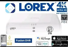Lorex N910A62 NVR 4K+ 12MP HD+ 16 Camera Capable 8 Wired + 8 Fusion Smart 2TB ⭐️