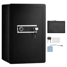 3.5 cu.ft Fireproof Safe Box with Dual Alarm, Key & Password