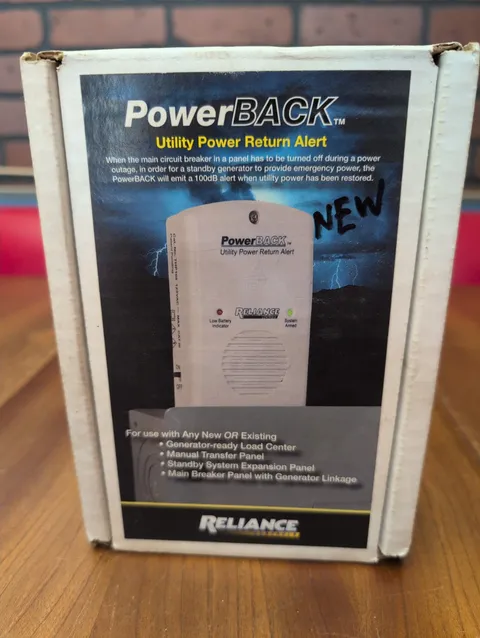 Corporation THP108 Powerback Utility Power Mains Return Alarm Return Alert